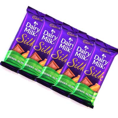 "Cadbury Dairy Milk Silk Roast Almond - (5 Pieces) - Click here to View more details about this Product